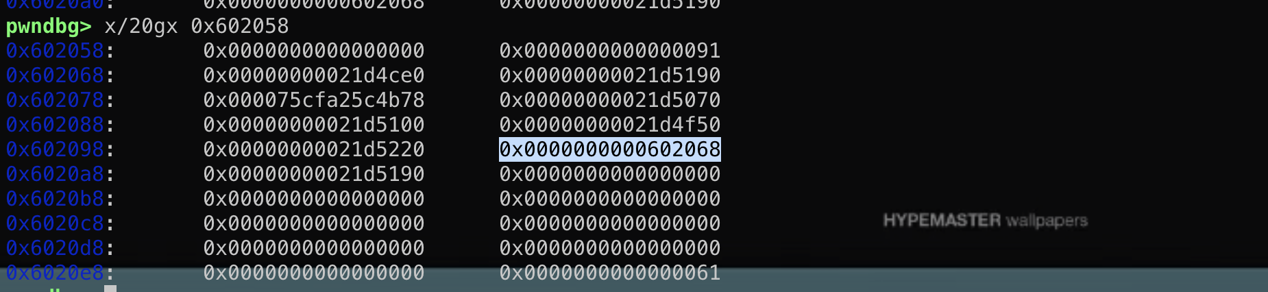 成功将堆分配到buf字段