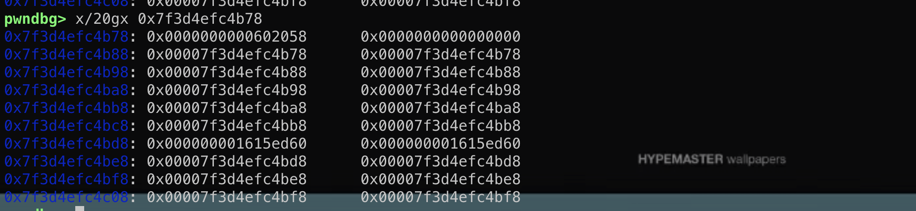 main_arena中构造后，使top指向buf
